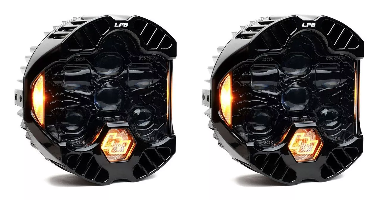 Baja Designs DOT LP6 LED DRL Headlight Kit For Harley Road Glide 2015-2025