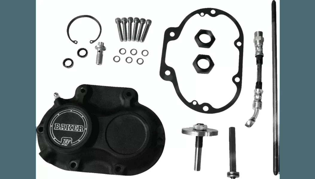 Baker Drivetrain Hydraulic Transmission Side Cover for '17-23 Harley Davidson M8 Touring Models with Baker DD7 Transmission - Black