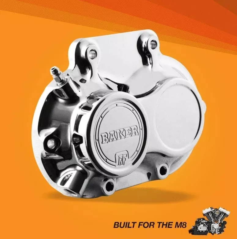 Baker Drivetrain M8-10601-A Chrome Hydraulic Side Cover 17-19 Harley Milwaukee-8