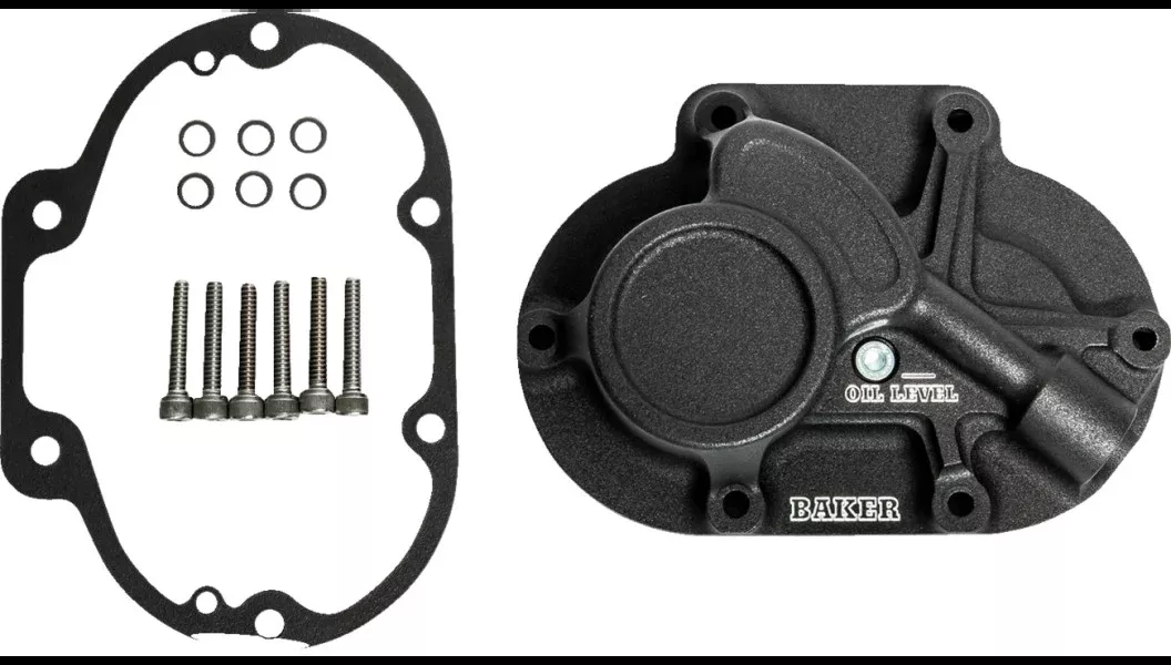 Baker DT Function-Formed Wrinkle Black Trans Side Cover for Harley 06-23 Big Twin