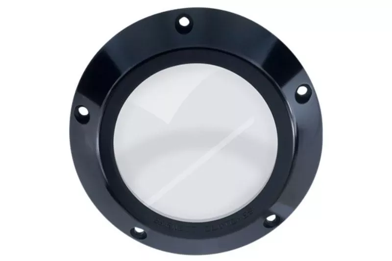 Barnett Performance Products Scorpion Series Clear Derby Covers for '99-06 Big Twin Clear/Chrome