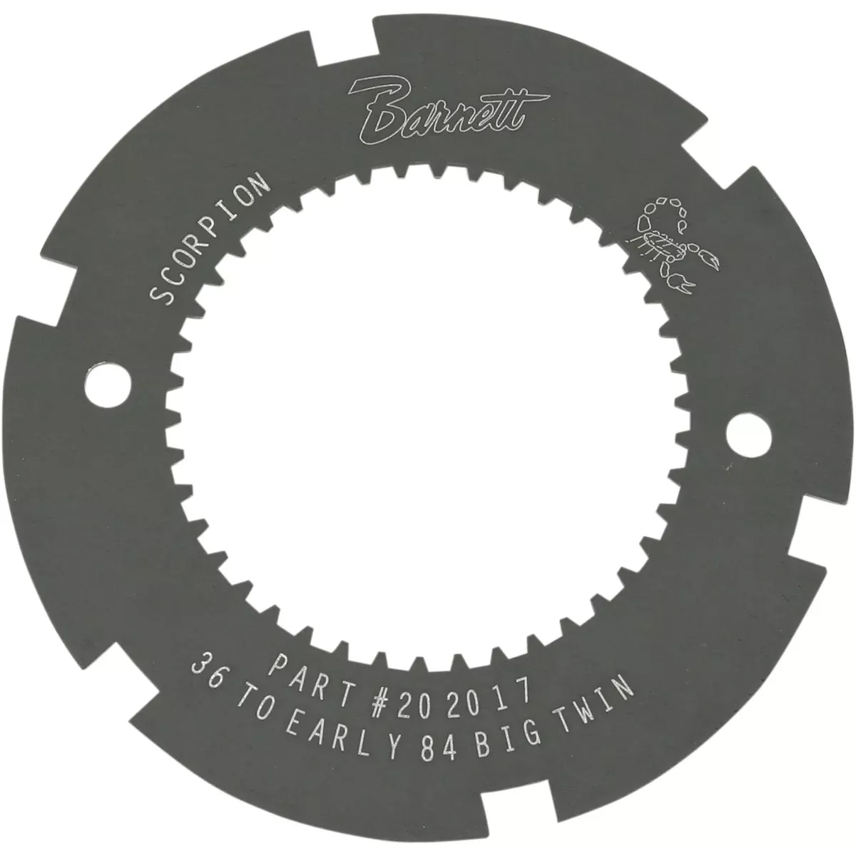Barnett Scorpion Lock Plate - 638-30-80036 For Harley Motorcycles 1936-1984