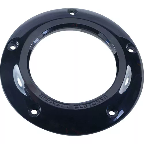 Barnett Scorpion Series Clear Derby Cover for 2019-2024 Harley Softail - Black