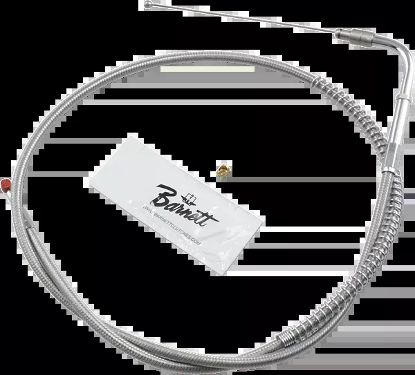 Barnett Stainless Steel Throttle Cable – +6″ – ’06-’17 Softail/Dyna