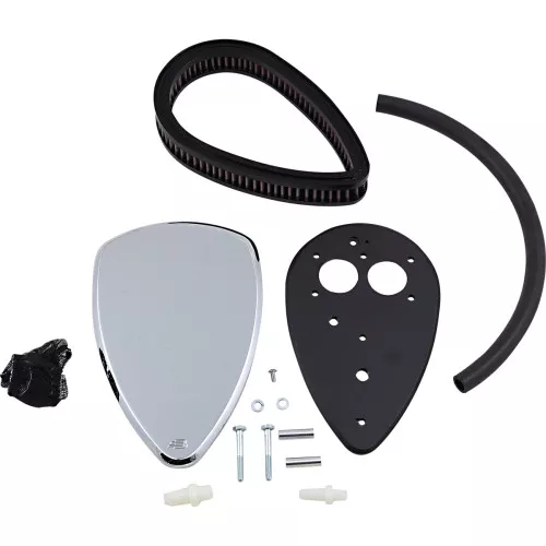 Baron Chrome Smooth Big Air Cleaner Kit (BA-2074-00)
