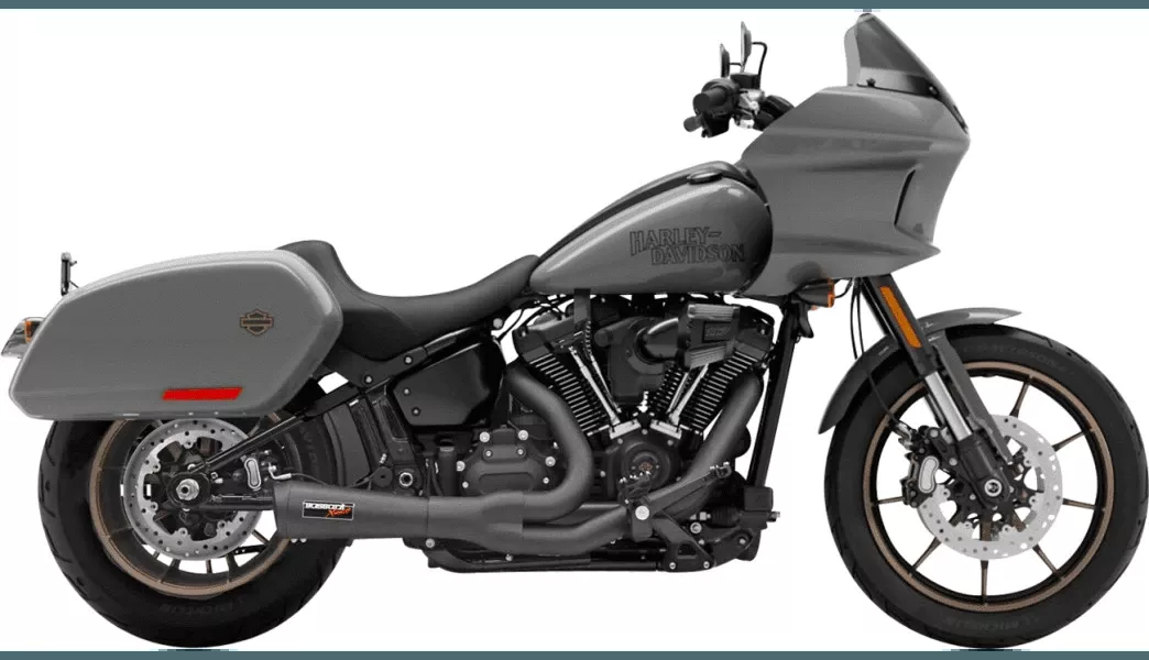 Bassani 2-into-1 Ripper Short Exhaust System for '18-24 Harley Davidson Low Rider S, Fatboy Models, Standard, Slim, Street Bob - Stainless Steel