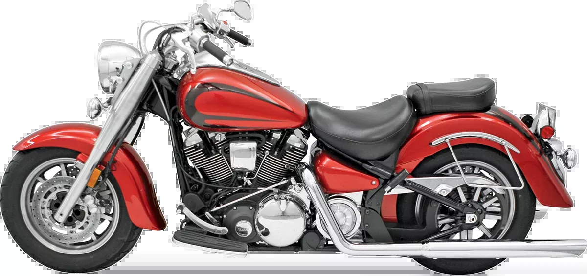 Bassani Chrome True Dual Crossover Headpipes 1999-2007 Yamaha XV Road Star
