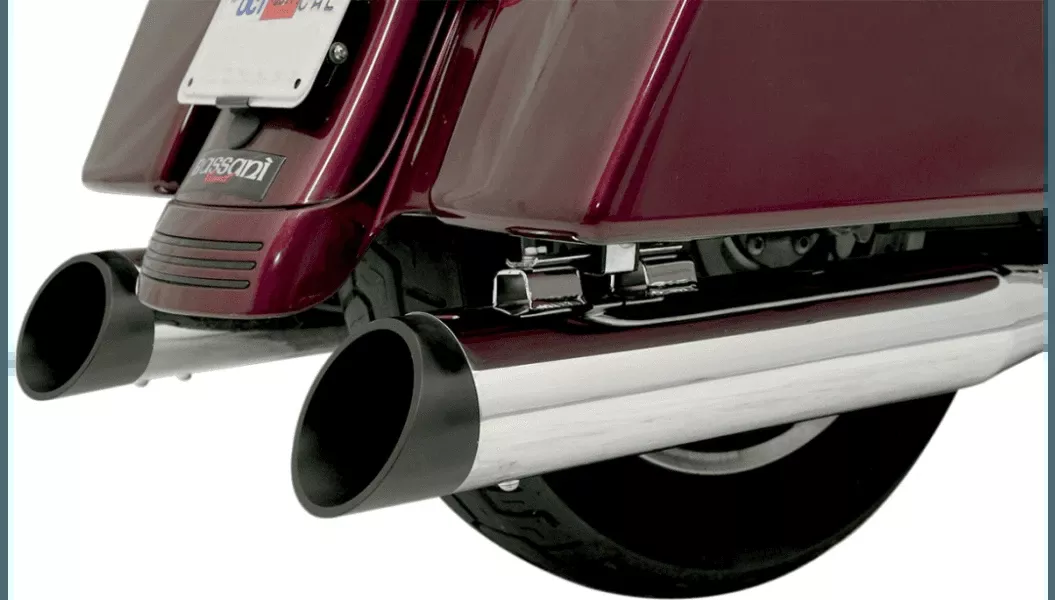 Bassani Optional B1 Style Quick Change Slash Cut End Caps for 4" Bassani Mufflers (Select Finish) SOLD EACH