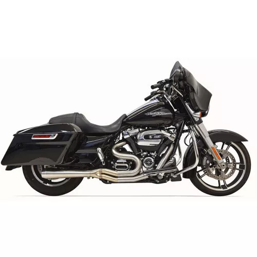 Bassani Stainless Road Rage 3 Exhaust System with Short Megaphone for 2017-2023 Harley Touring