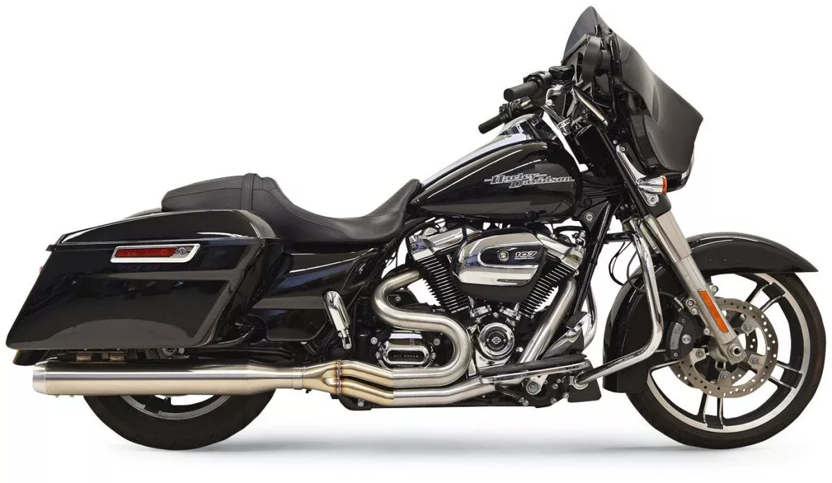 Bassani Xhaust Exhaust 2:1 SS Strght Can For Harley