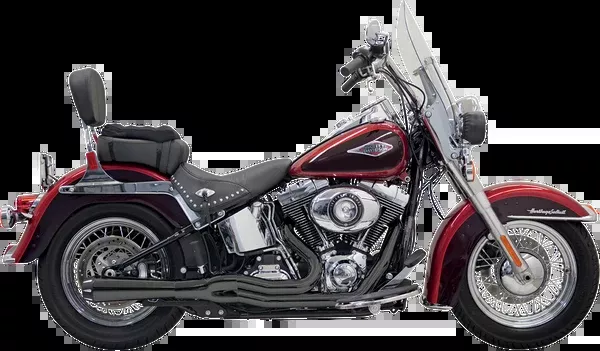 Bassani Xhaust Mega Power Exhaust – Black – Short – FXS/FLS