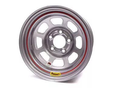 Bassett 15X8 IMCA Wheel D-Hole Silver 5x4.75 58DC3IS