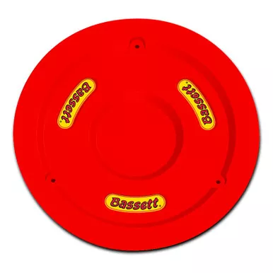 Bassett Wheel Cover 15in Red Fluorescent 5PLG-FLORED