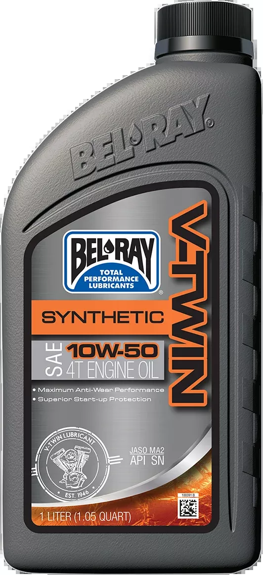 Bel Ray Single Fully Synthetic 10W-50 SAE 1 Quart Engine Motor Oil for Harley