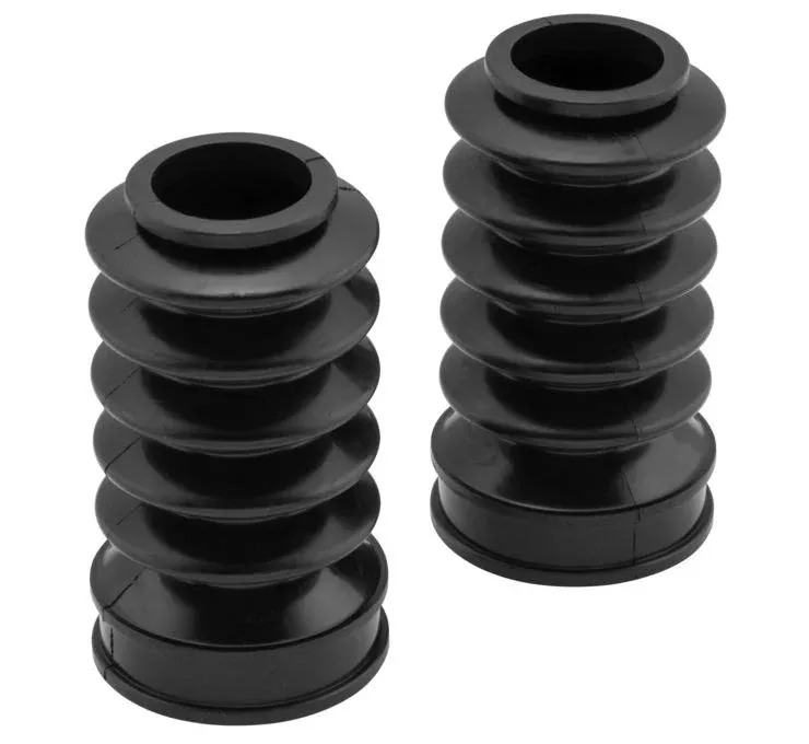 Biker's Choice 666765 Old School Black 39mm Extended Length 5" Fork Boots Harley