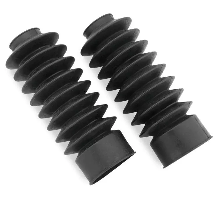 Biker's Choice 666766 Old School Black 41mm Extend Length 8.5" Fork Boots Harley