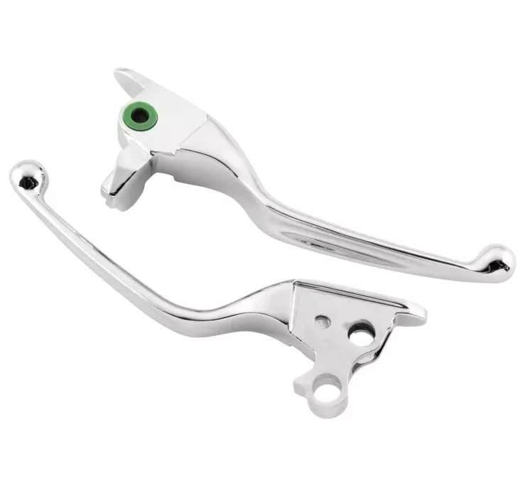 Biker's Choice Chrome Brake & Clutch Lever Set OEM Repl. 14-16 Harley FLH/T