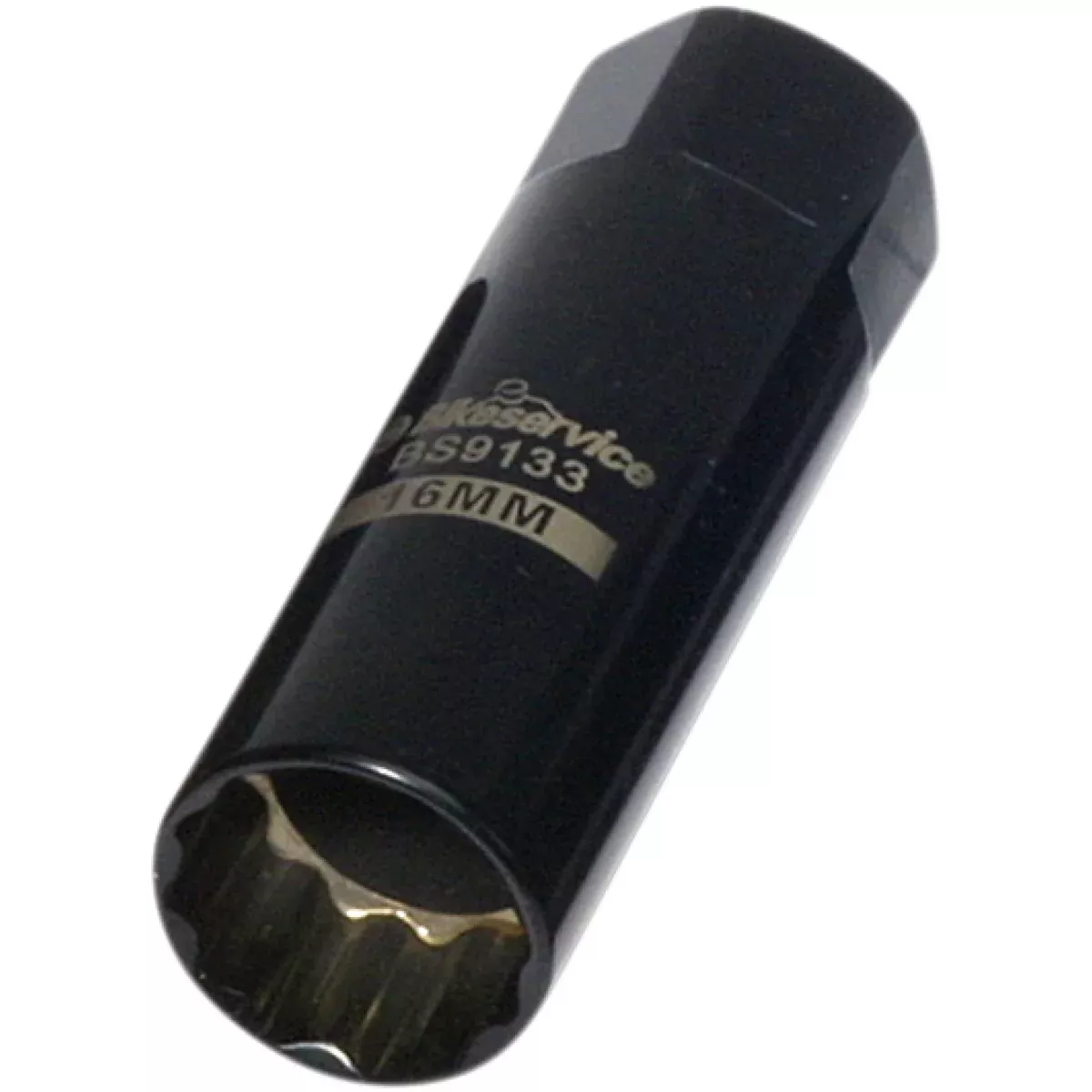 BIKESERVICE 3801-0382 BS9133 Thin Wall Spark Plug Socket Plug Socket - Thin - 16 mm