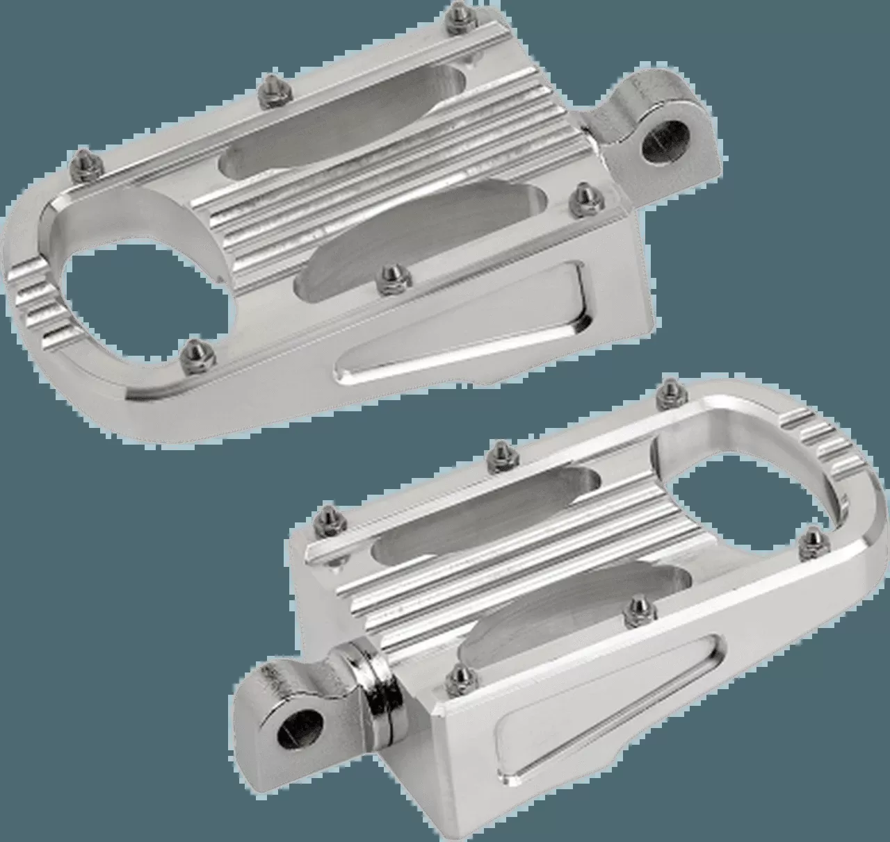 Biltwell Punisher Male Mount Footpegs for Harley Davidson XL, Dyna, and Softail Polished or Black