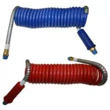 BLUE COILED AIR HOSE