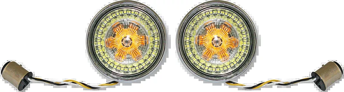 Bullet Turn Signal 1157 - Chrome - Smoke Lens