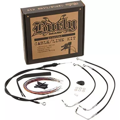 Burly B30-1235 15" Black Control Kit fits 2017-2018 Harley FLH with ABS