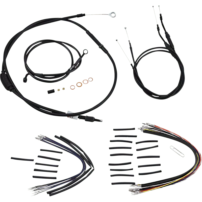 Burly Brand 12" T Bar Cable Kit 07-11 Dyna