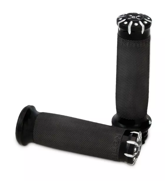 Burly Brand Hawk Billet Grip Set For Harley With Throttle by Wire