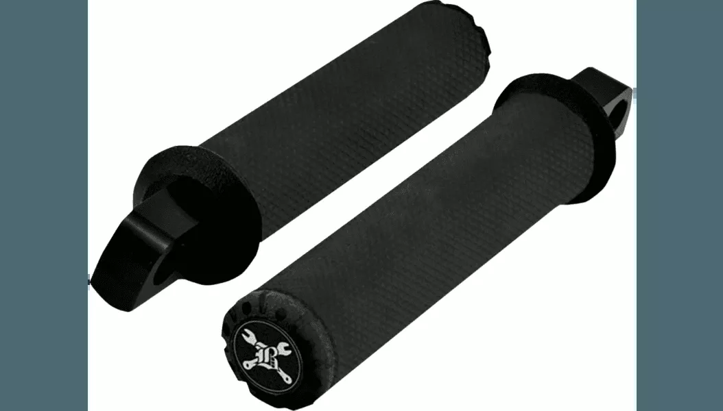 Burly Brand Hawk Foot Pegs for Harley Davidson - Black Textured
