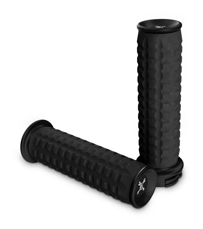 Burly Brand Reaper Grip Set For Harley With Dual Cable Throttle