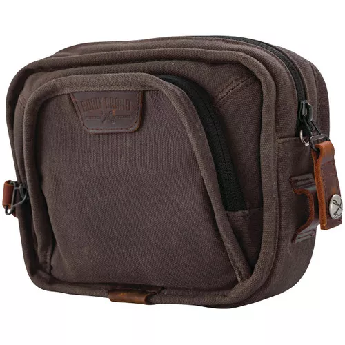 Burly Handlebar Bag - Dark Oak Waxed Canvas