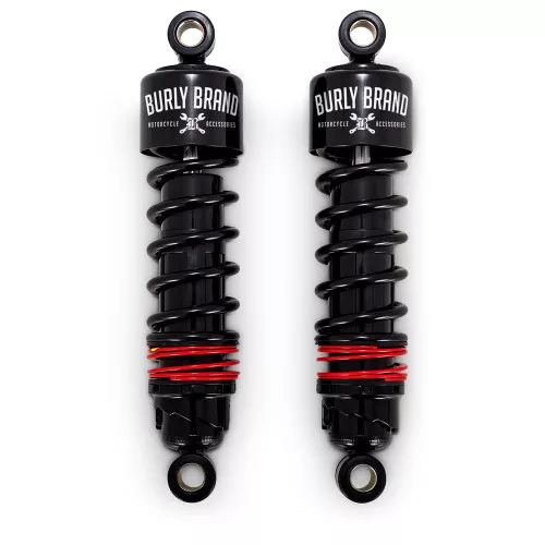 Burly Slammer Plus Shocks for 2004-2020 Harley Sportster - Black