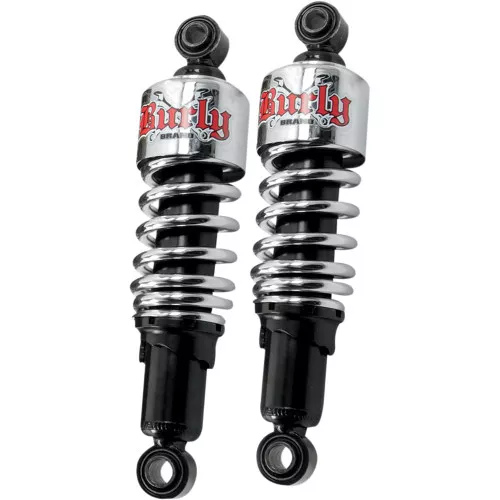 Burly Slammer Shocks for 1988-2003 Harley Sportster - Chrome