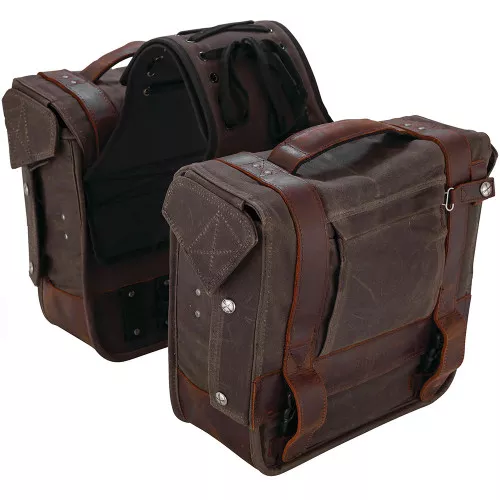 Burly Voyager Throw Over Saddlebags - Brown