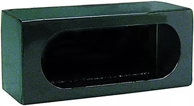 Buyers Products LB383 Single Oval Light Box, Black Powder Steel, 3" x 8" x 3"