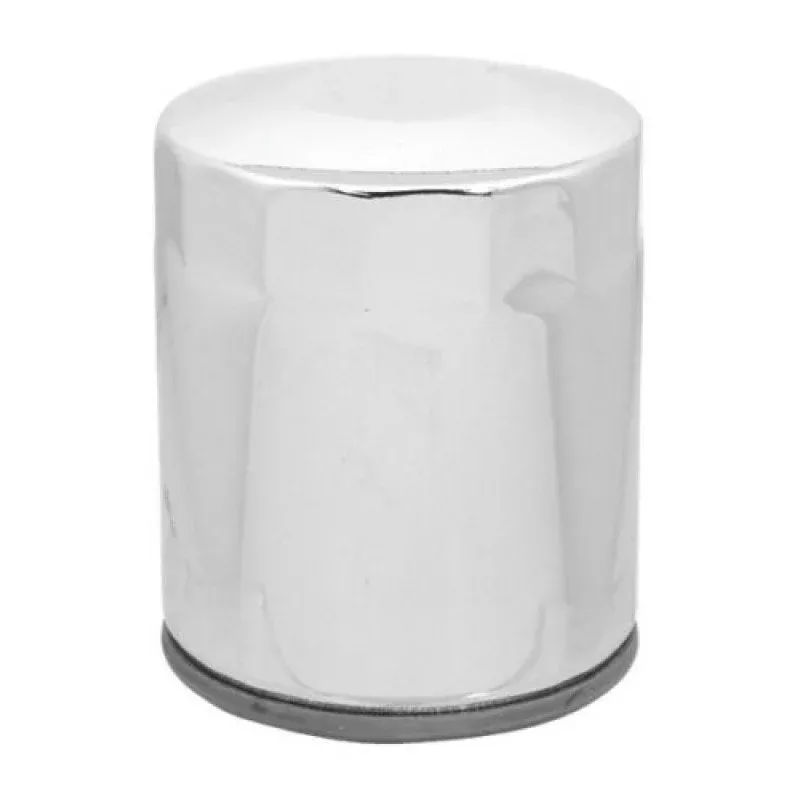 Chrome 10 Micron Oil Filter x1 Custom Chrome Harley Twin Cam M8 Repl 63798-99