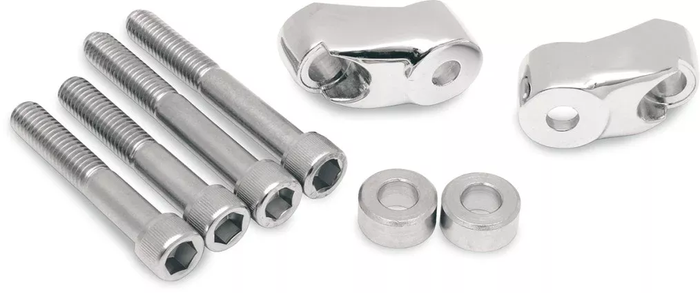 Chrome Front Short Turn Signal Mounts Relocation 39mm 49mm 87-07 Harley Dyna XL