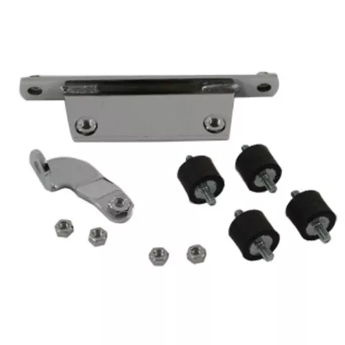 Chrome Softail Style 6" Round Oil Tank Mount Kit 84-99 Harley FLST FXST 62707-84