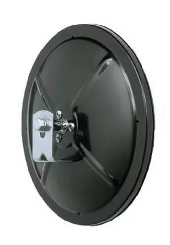 CIPA 48500 5" Round Convex Mirror Black