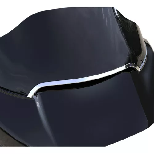Ciro Center Windshield Trim for 2015-2023 Harley Road Glide - Chrome