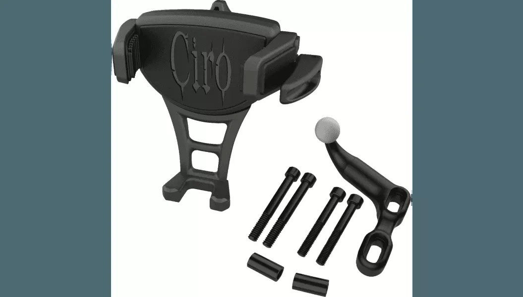 Ciro Constrictor Phone Holder - Black Offset Perch Mount