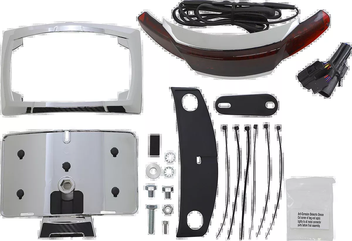 Ciro Latitude Tail Light & License Plate Mount for 2014-2023 Harley Touring FLTR