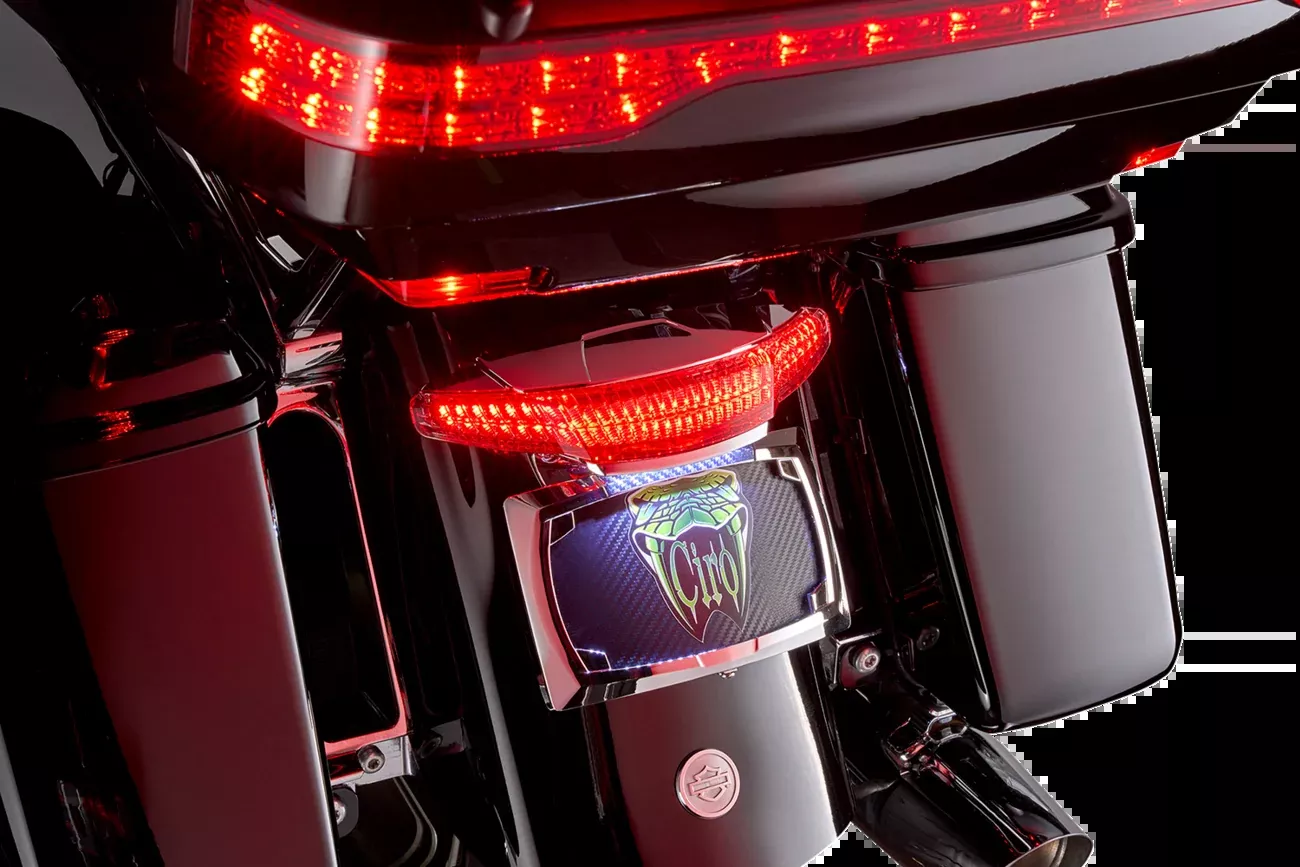 Ciro Latitude Tail Light & License Plate Mount for 2014-2024 Harley Touring FLTR