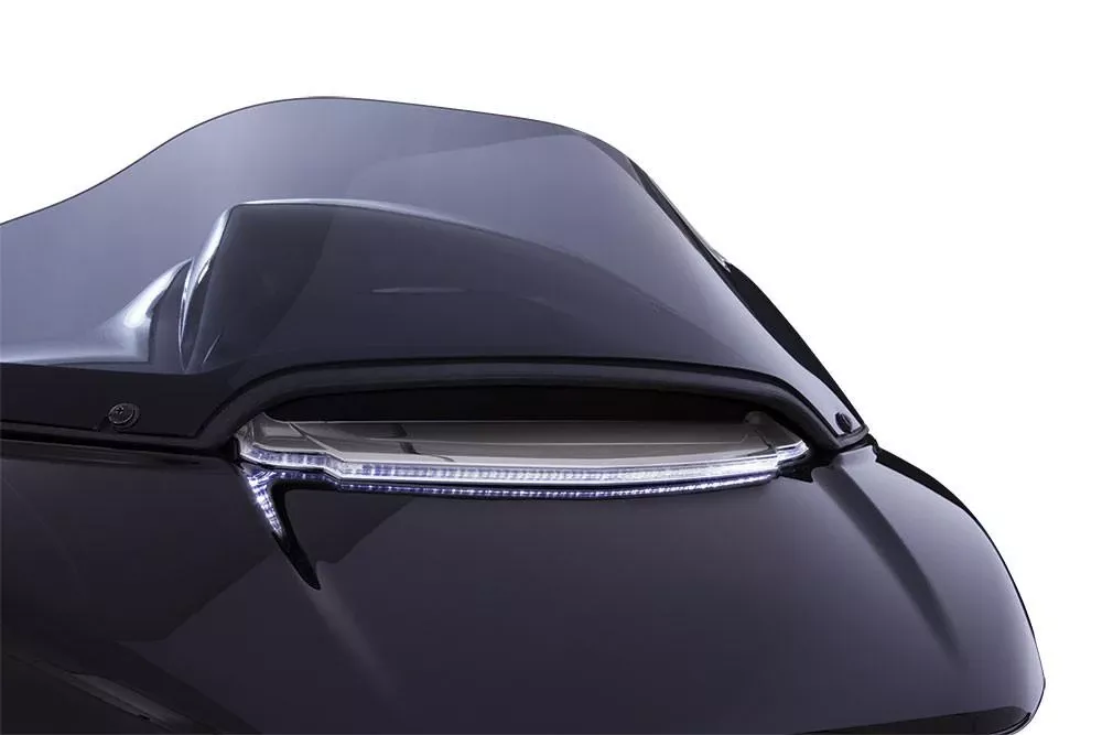 Ciro Lighted Vent Trim for '15-Up Harley Davidson Road Glide Models - Chrome
