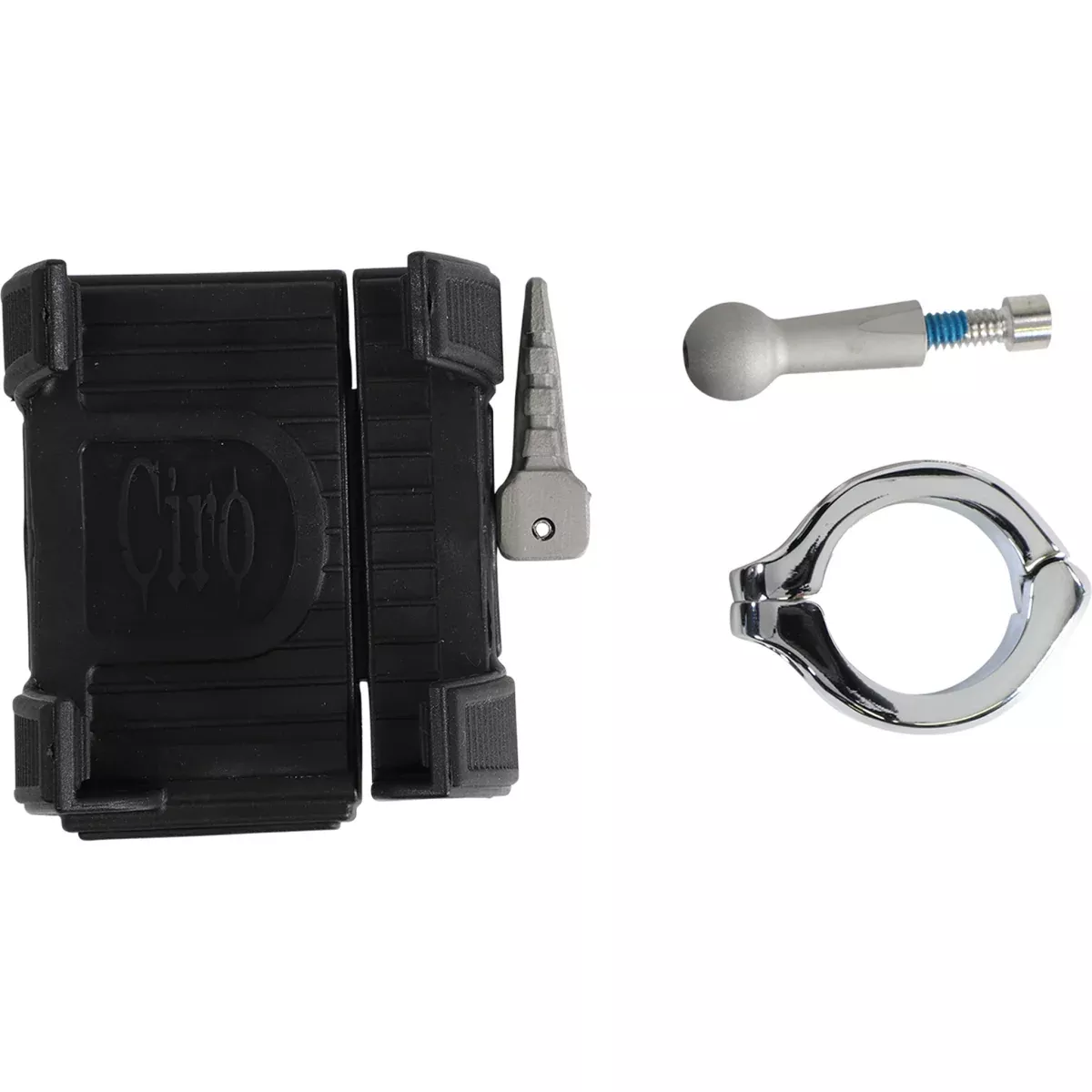 Ciro Smartphone GPS Holder With Mount 1-1/4" Handlebar Mount Chrome - 50314 For Harley Touring 2024-2026