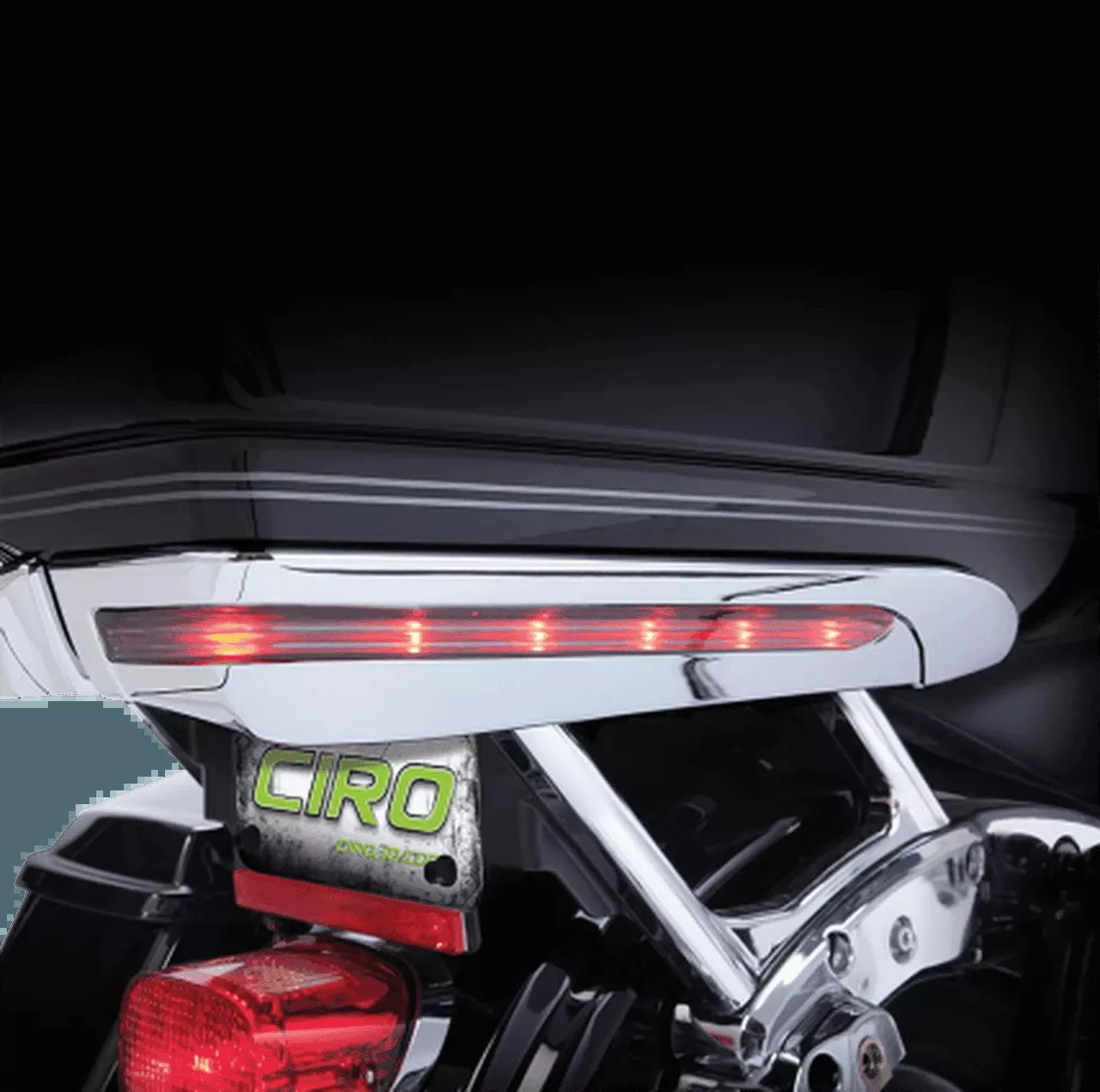 Ciro Tour Pak Light Accents for '14-Up Harley Davidson Touring - Chrome