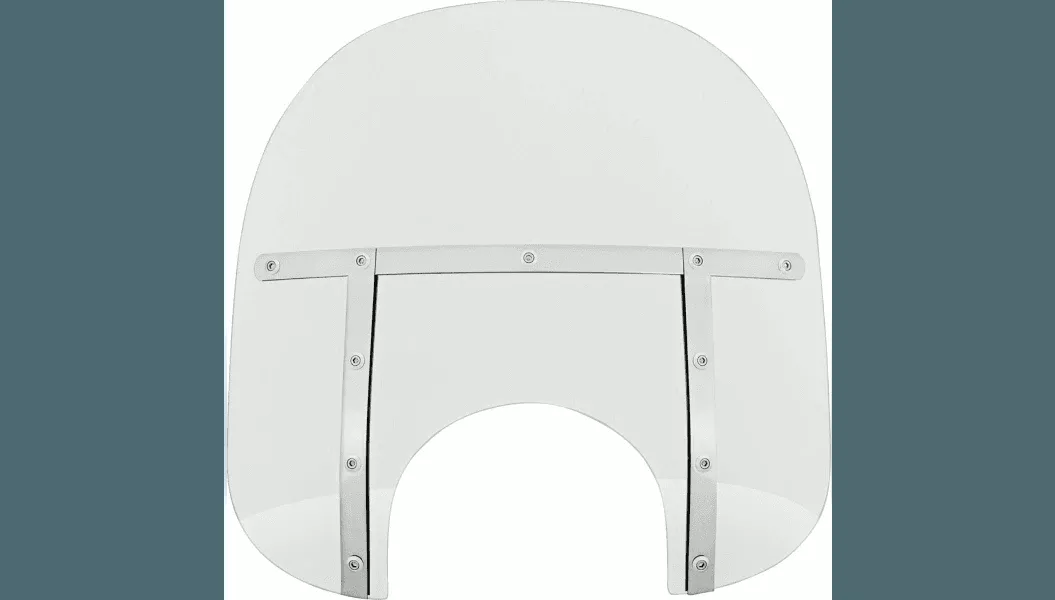 CLEARANCE Memphis Shades Fats Windshield - 15" - 9" Headlight Cutout - Clear