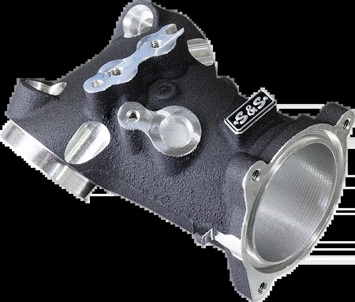CNC-Ported 55 mm Intake Manifold - M8 - 55 mm - Black