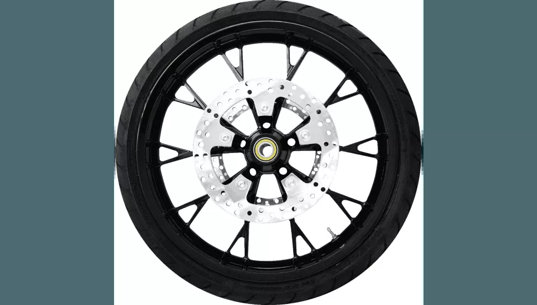 Coastal Moto 21" Marlin Front Wheel/Tire Combination with TPMS Pre-Installed for '24-25 Harley Davidson Road Glide and Street Glide and '23-25 FLHXSE/FLTRXSE w/ ABS - Black