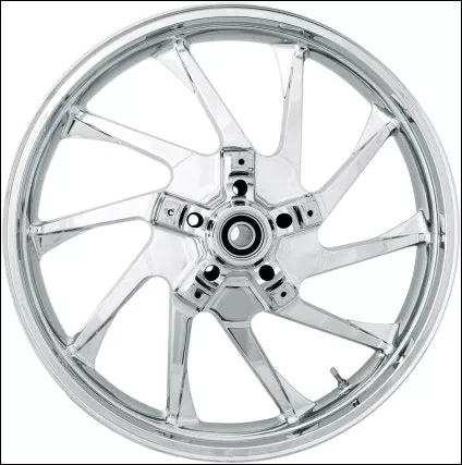 Coastal Moto Chrome Hurricane 3D 21" Front Cast Wheel Only Harley 00-07